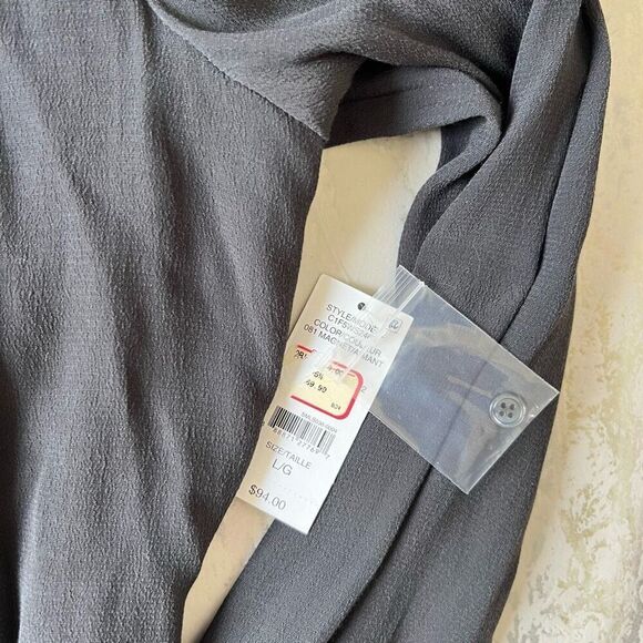 Lord & Taylor Career Top Long Sleeve Crepe V Neck NWT - Picture 13 of 13